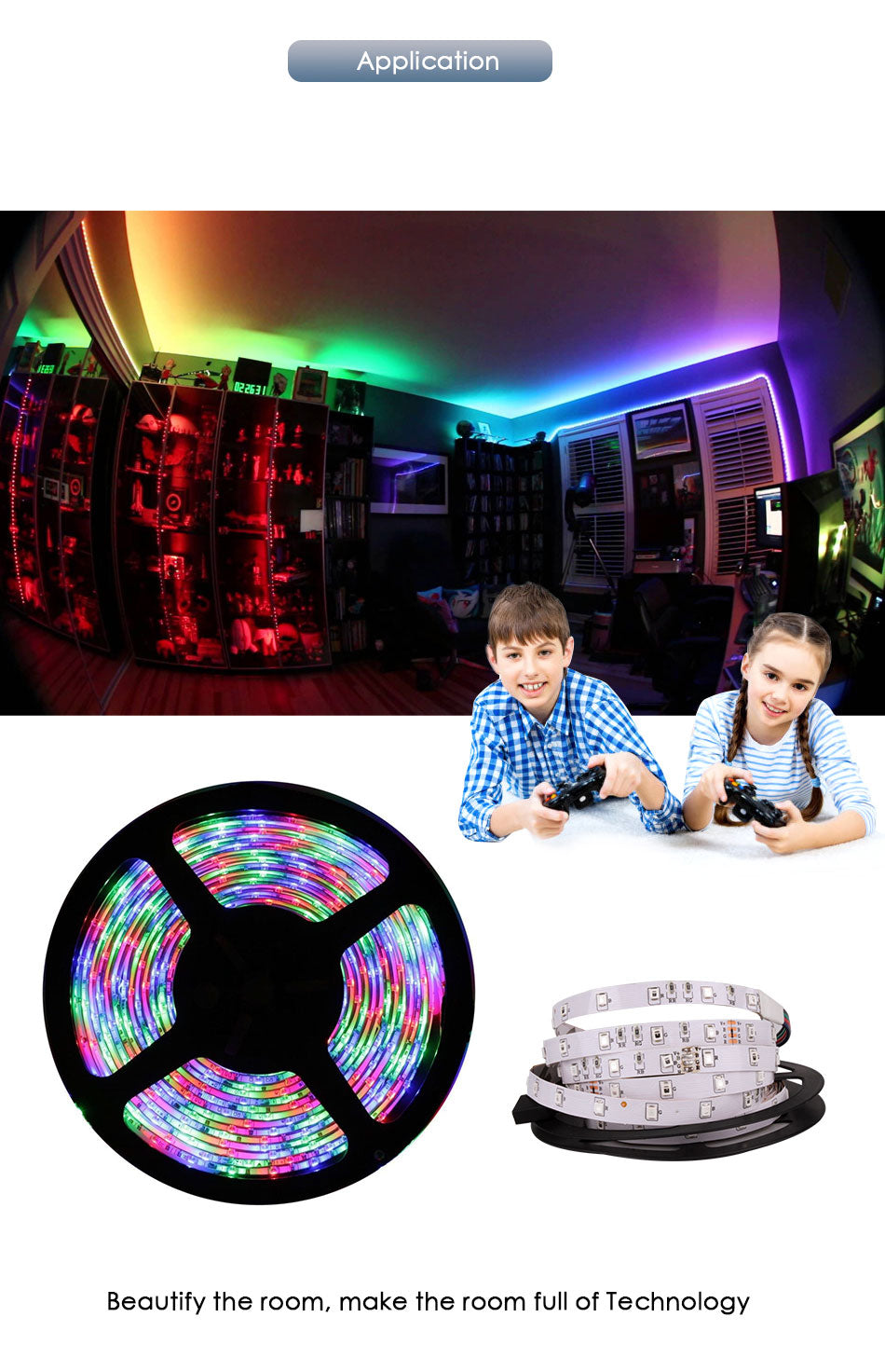 5v Flexible USB LED Strip Light Lamp