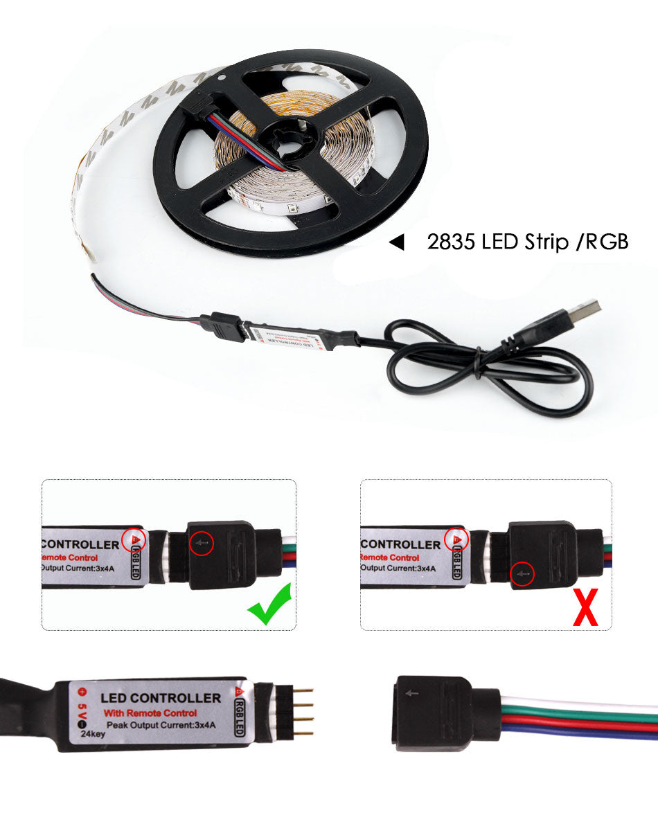 5v Flexible USB LED Strip Light Lamp