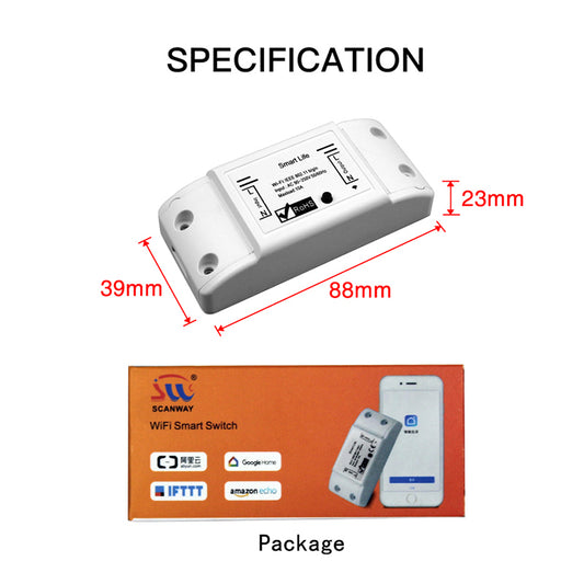 WiFi Smart Light Switch for DIY Home Control